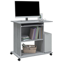 Scrivania Computer Grigio Sonoma 80x50x75 cm Legno Multistrato 815544
