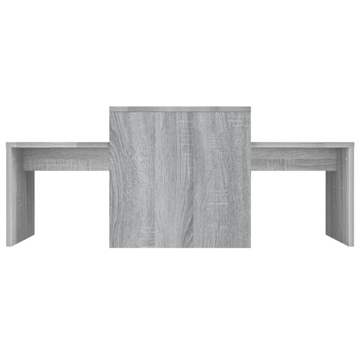 Set tavolino Sonoma 100 x 48 x 40 cm multistrato grigio 02_0042144
