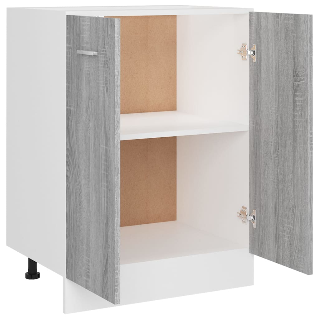 Mobiletto Grigio Sonoma 60x46x81,5 cm in Legno Multistrato 815562
