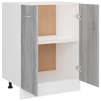 Mobiletto Grigio Sonoma 60x46x81,5 cm in Legno Multistrato 815562