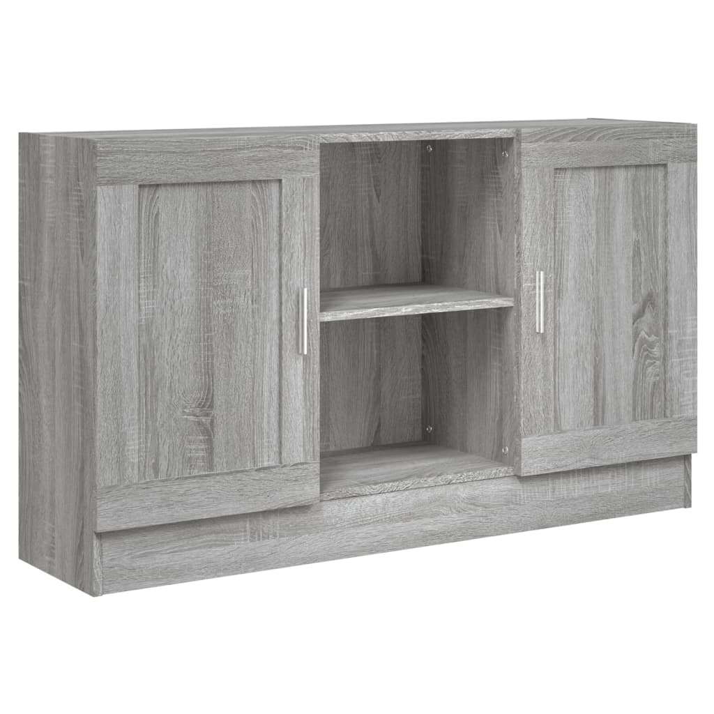 Credenza buffet cassettiera mobile contenitore organizer cucina soggiorno salonsonoma 120 x 30,5 x 70 cm pannelli compositi grigio 02_0036282