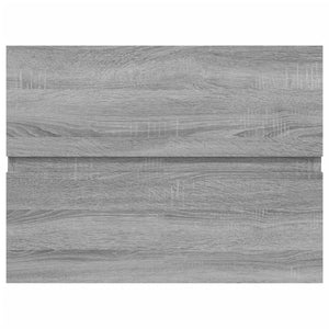 Mobile Lavabo-Armadietto da bagno Grigio Sonoma 60x38,5x45 cm in Legno Multistrato