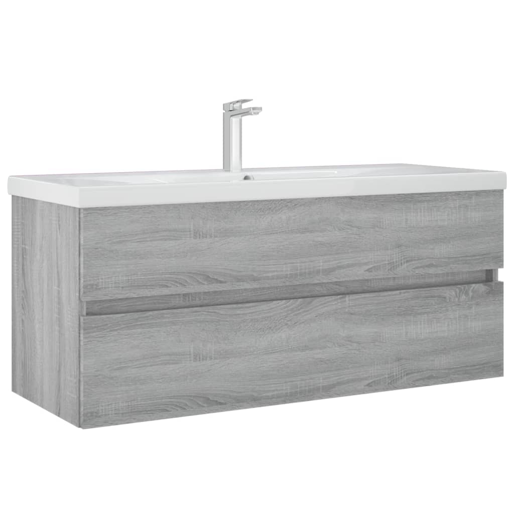 Mobile Lavabo Grigio Sonoma 100x38,5x45 cm in Legno Multistrato cod mxl 25360
