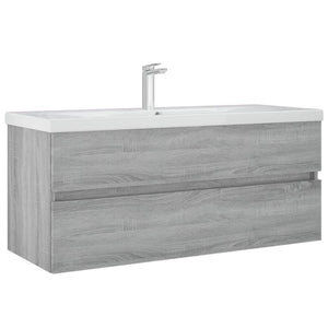 Mobile Lavabo Grigio Sonoma 100x38,5x45 cm in Legno Multistrato cod mxl 25360