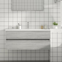 Mobile Lavabo Grigio Sonoma 100x38,5x45 cm in Legno Multistrato cod mxl 25360