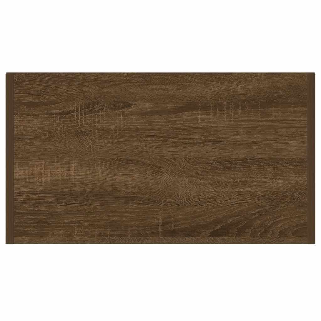 Armadietto Bagno Rovere Marrone 60x33x80 cm Legno tecnico 815665