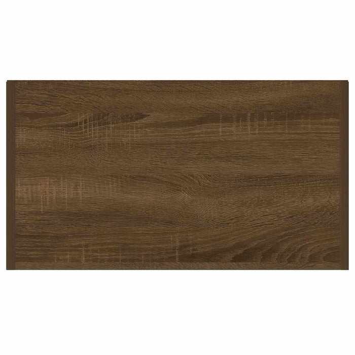 Armadietto Bagno Rovere Marrone 60x33x80 cm Legno tecnico 815665