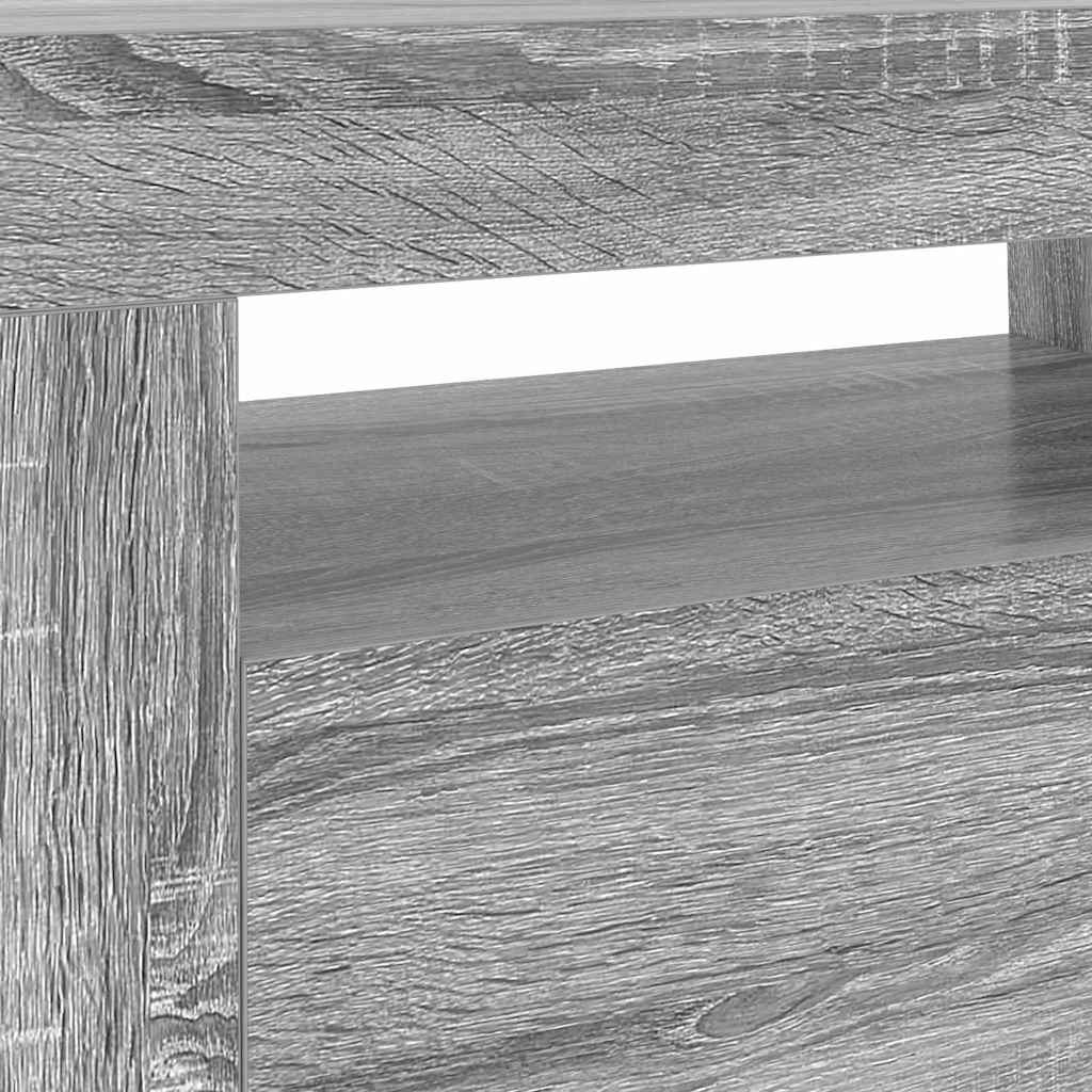 Mobile Porta TV con Luci LED Grigio Sonoma 120x35x40 cm cod mxl 24786