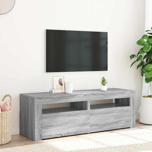 Mobile Porta TV con Luci LED Grigio Sonoma 120x35x40 cm cod mxl 24786