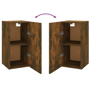 Mobili TV 2 pz Rovere Fumo 30,5x30x60cm in Legno Ingegnerizzato cod mxl 12180