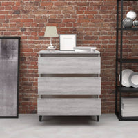 Credenza Grigio Sonoma 60x35x69 cm in Legno Multistrato 815808