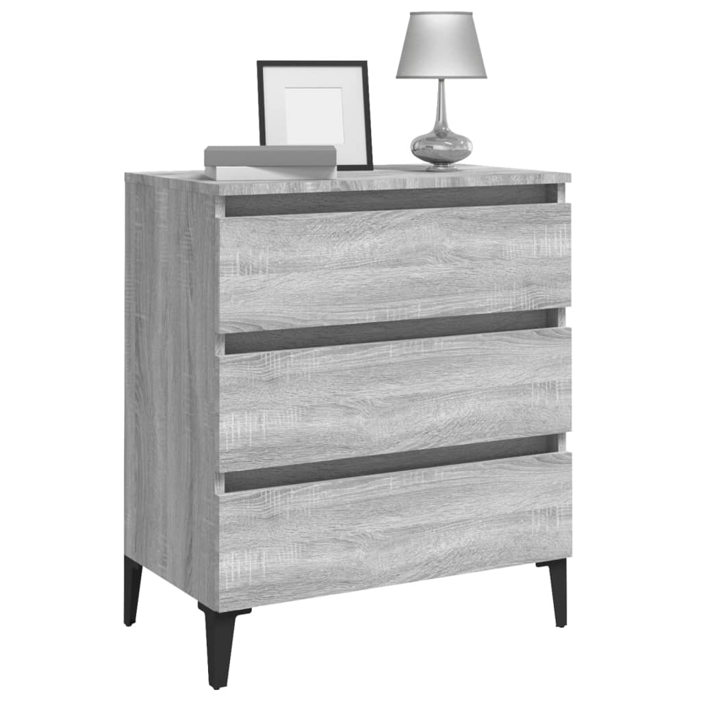 Credenza Grigio Sonoma 60x35x69 cm in Legno Multistrato 815808