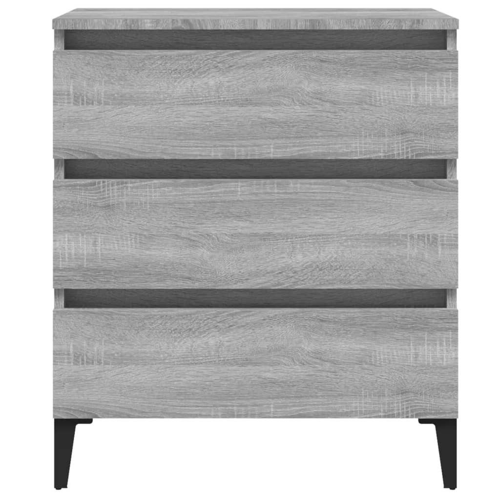 Credenza Grigio Sonoma 60x35x69 cm in Legno Multistrato 815808