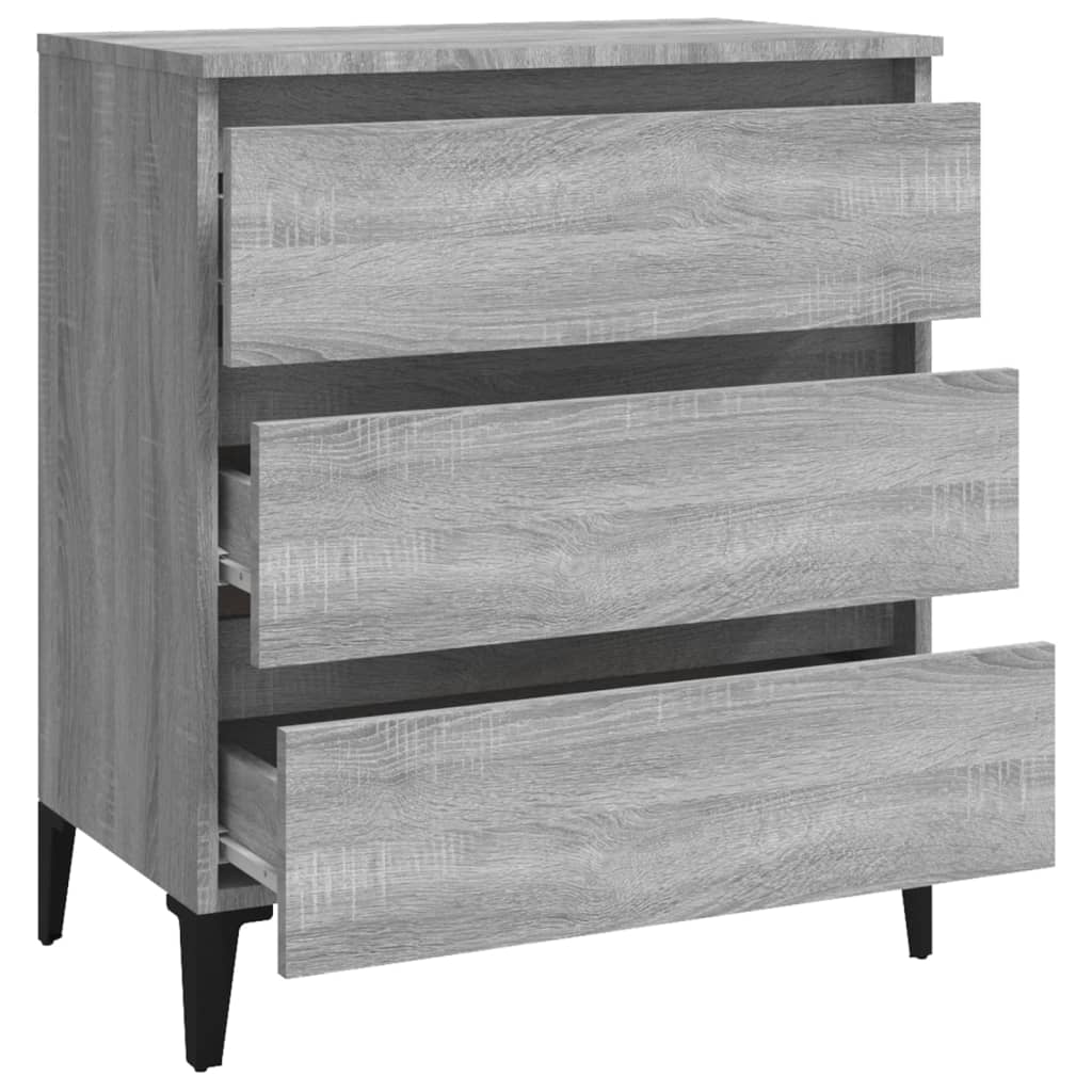 Credenza Grigio Sonoma 60x35x69 cm in Legno Multistrato 815808