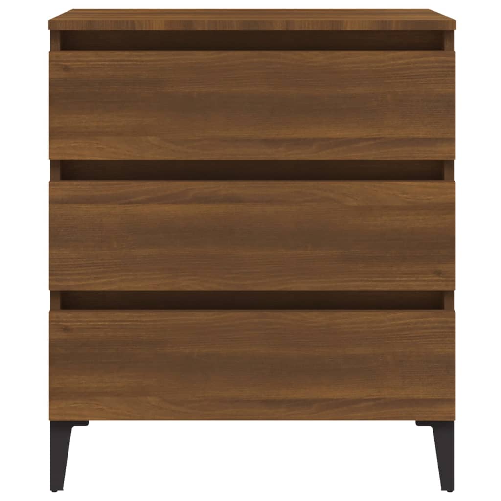 Credenza Rovere Marrone 60x35x69 cm in Legno Multistrato 815809