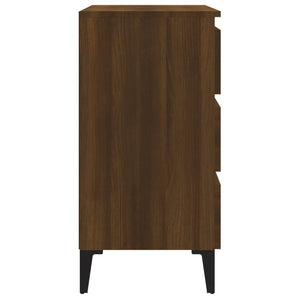 Credenza Rovere Marrone 60x35x69 cm in Legno Multistrato 815809