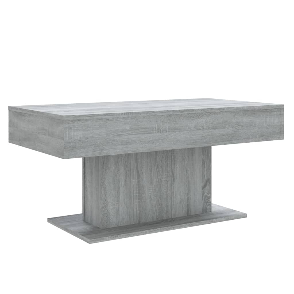 Tavolino da Salotto Grigio Sonoma 96x50x45 cm Legno Multistrato 815835