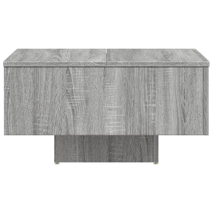 Tavolino Salotto Grigio Sonoma 60x60x31,5 cm Legno Multistrato 815838