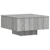 Tavolino Salotto Grigio Sonoma 60x60x31,5 cm Legno Multistrato 815838
