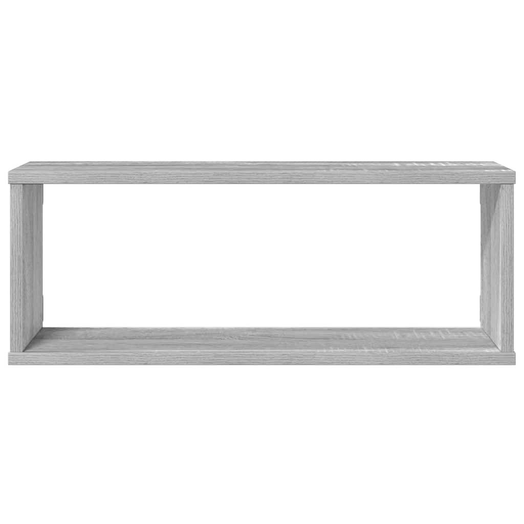 Mensole Cubo Muro 4 pz Grigio Sonoma 60x15x23 Legno Multistrato cod mxl 46070