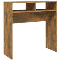 Tavolino Consolle-Tavolino da soggiorno-Tavolino da Salotto Rovere Fumo 78x30x80 cm in Legno Multistrato