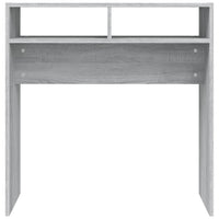 Tavolino Consolle-Tavolino da soggiorno-Tavolo Grigio Sonoma 78x30x80 cm Legno Multistrato