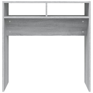 Tavolino Consolle-Tavolino da soggiorno-Tavolo Grigio Sonoma 78x30x80 cm Legno Multistrato