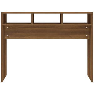 Tavolino Consolle Rovere Marrone 105x30x80 cm Legno Multistrato cod mxl 18062