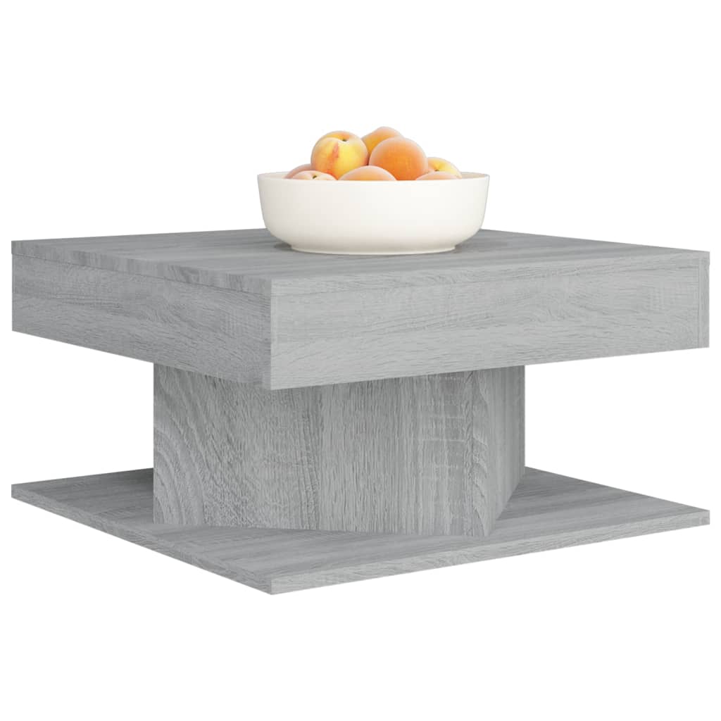 Tavolino da Salotto Grigio Sonoma 57x57x30 cm Legno Multistrato 815943