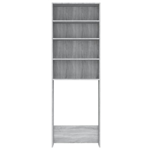 Mobile per Lavatrice Grigio Sonoma 64x24x190 cm
