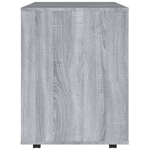 Armadietto con Ruote Grigio Sonoma 60x53x72cm Legno Multistrato 815970