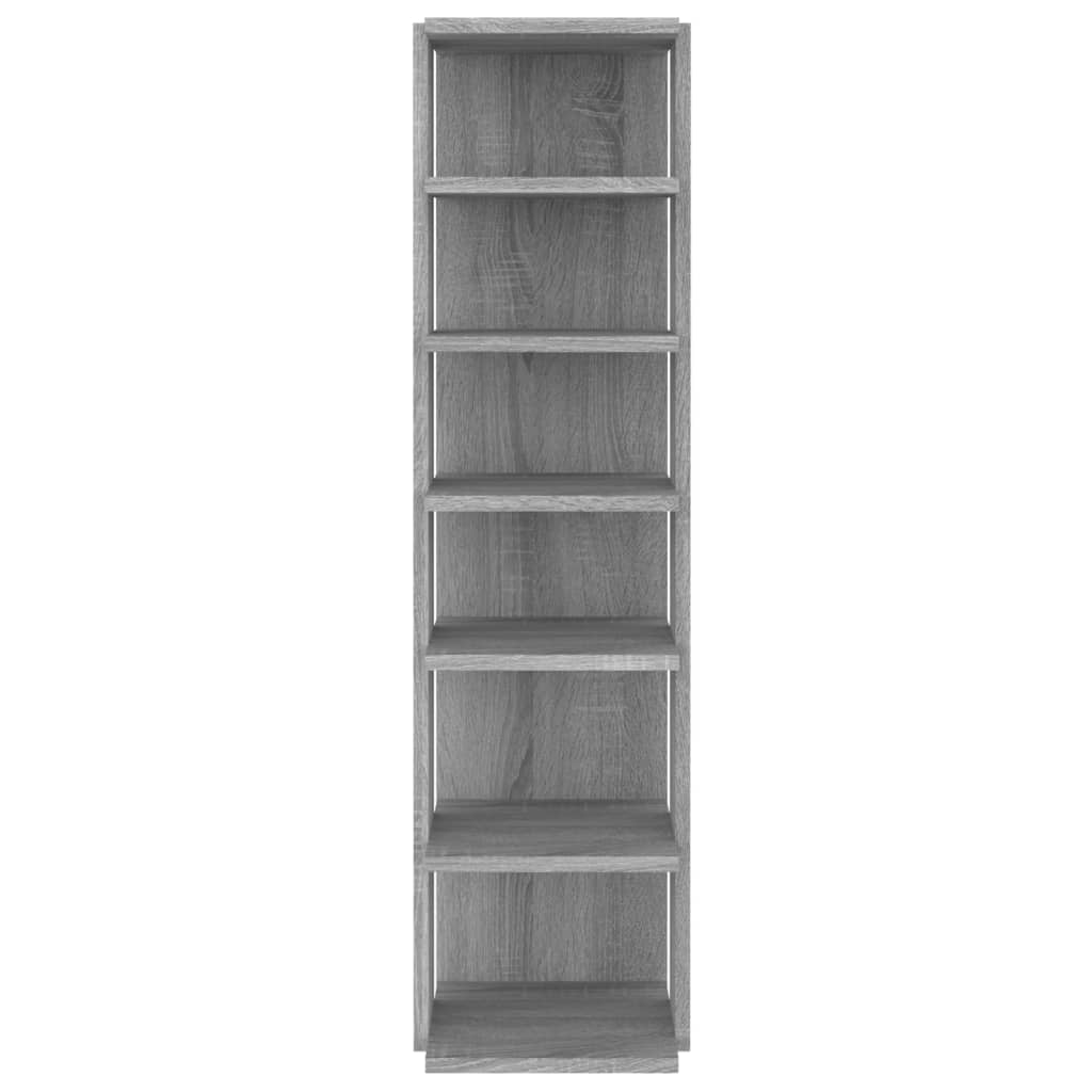 Scarpiere 2 pz Grigio Sonoma 27,5x27x102cm in Legno Multistrato 815975