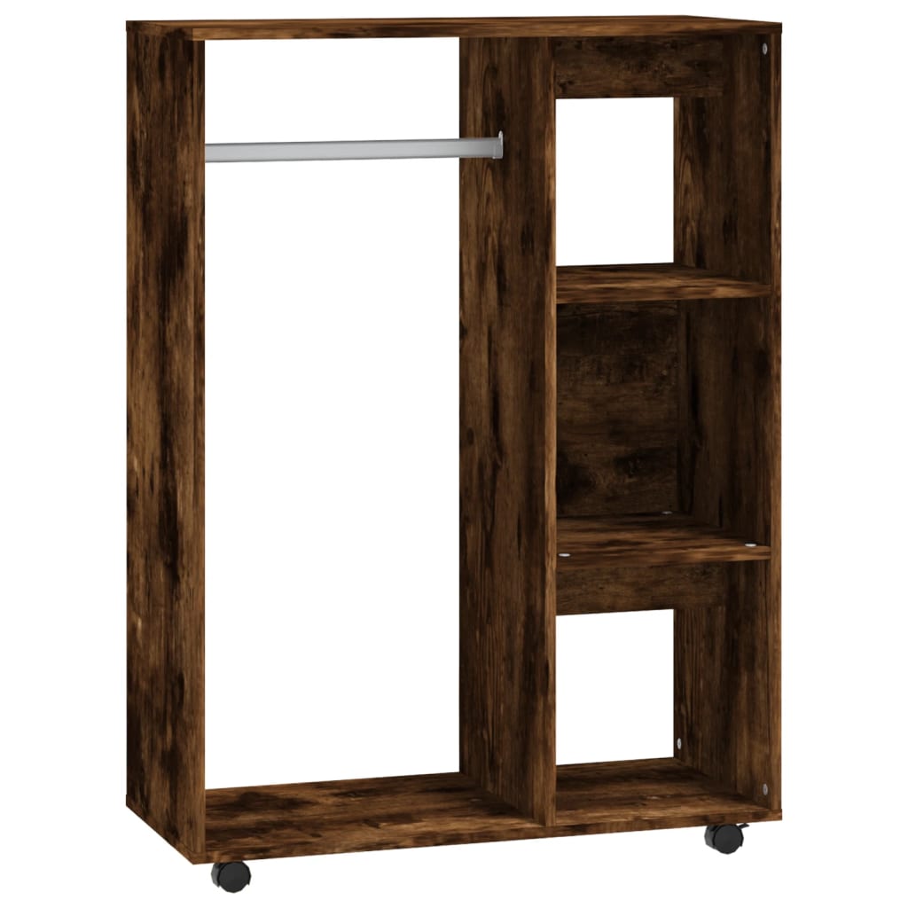 Armadio Rovere Fumo 80x40x110 cm in Legno Multistrato