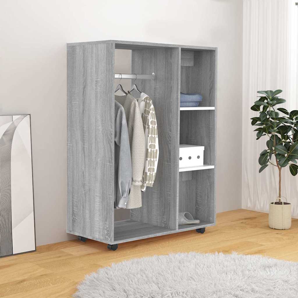 Armadio Grigio Sonoma 80x40x110 cm in Legno Multistratocod mxl 118725