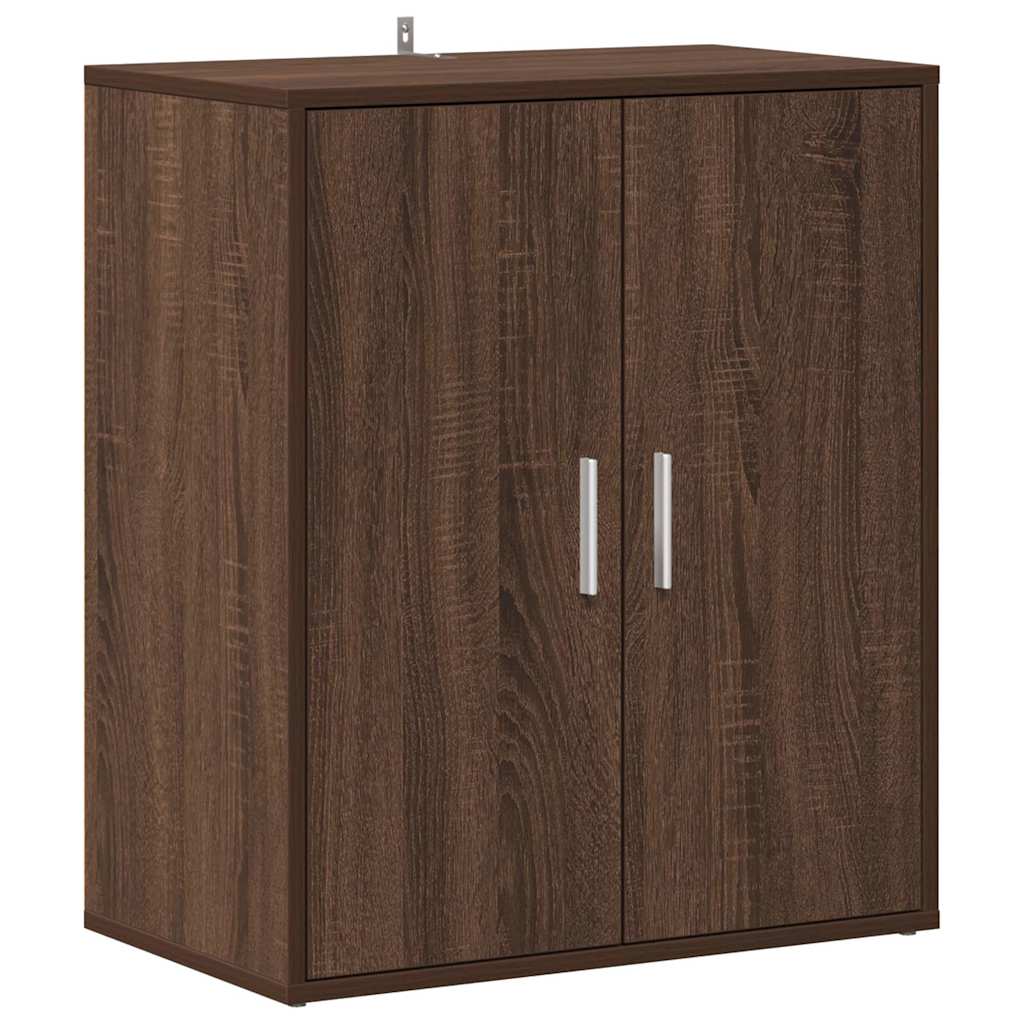 Scarpiera Rovere Marrone 60x35x70 cm in Legno Multistrato 816010