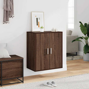 Scarpiera Rovere Marrone 60x35x70 cm in Legno Multistrato 816010