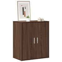 Scarpiera Rovere Marrone 60x35x70 cm in Legno Multistrato 816010