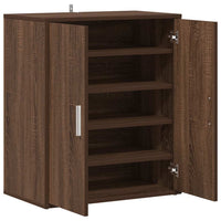 Scarpiera Rovere Marrone 60x35x70 cm in Legno Multistrato 816010