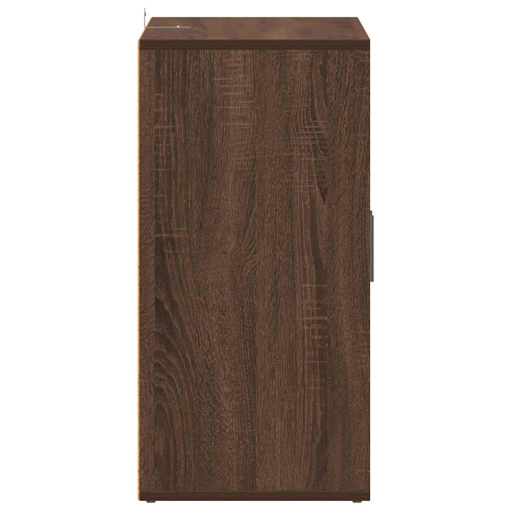 Scarpiera Rovere Marrone 60x35x70 cm in Legno Multistrato 816010