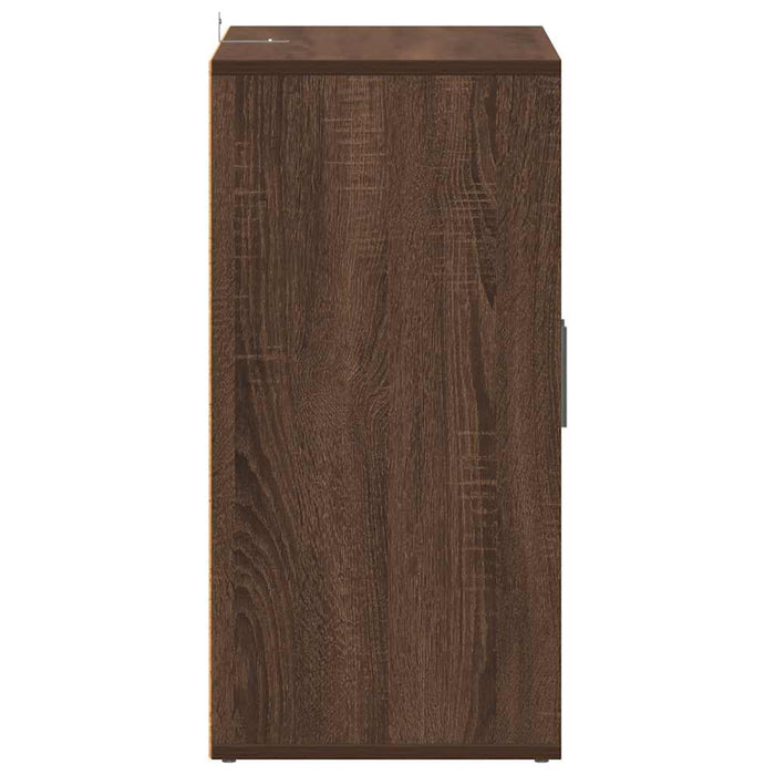 Scarpiera Rovere Marrone 60x35x70 cm in Legno Multistrato 816010