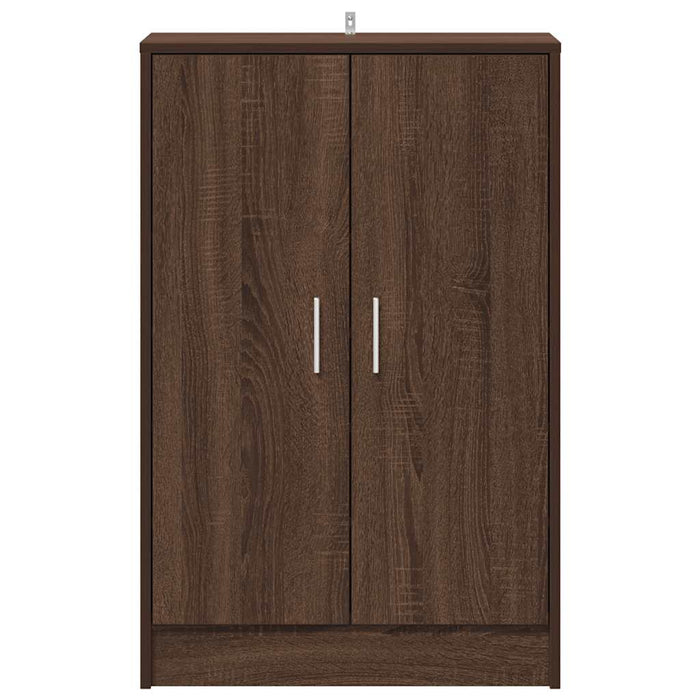 Scarpiera Rovere Marrone 60x35x92 cm in Legno Multistrato