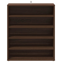 Scarpiera Rovere Marrone 60x35x70 cm in Legno Multistrato 816016