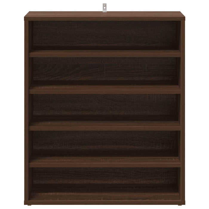 Scarpiera Rovere Marrone 60x35x70 cm in Legno Multistrato 816016