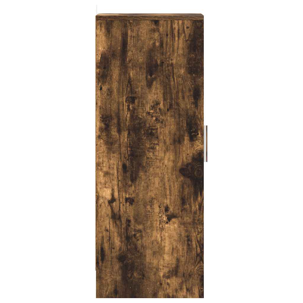 Scarpiera Rovere Fumo 32x35x92 cm in Legno Multistrato 816017