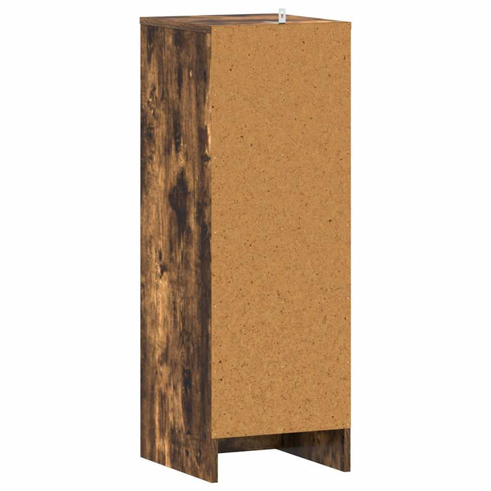 Scarpiera Rovere Fumo 32x35x92 cm in Legno Multistrato 816017