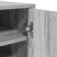 Scarpiera Grigio Sonoma 32x35x92 cm in Legno Multistrato 816018