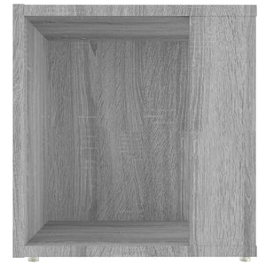 Tavolino Salotto-Tavolino da soggiorno-Tavolo Grigio Sonoma 33x33x34,5 cm Legno Multistrato