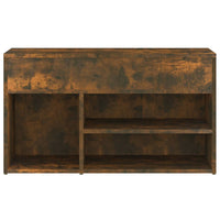 Scarpiera Rovere Fumo 80x30x45 cm in Legno Multistrato 816053