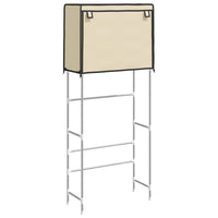 Rastrelliera Lavatrice 2 Livelli Crema 71x29,5x170,5 cm Ferro 343137