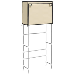 Rastrelliera Lavatrice 2 Livelli Crema 71x29,5x170,5 cm Ferro 343137